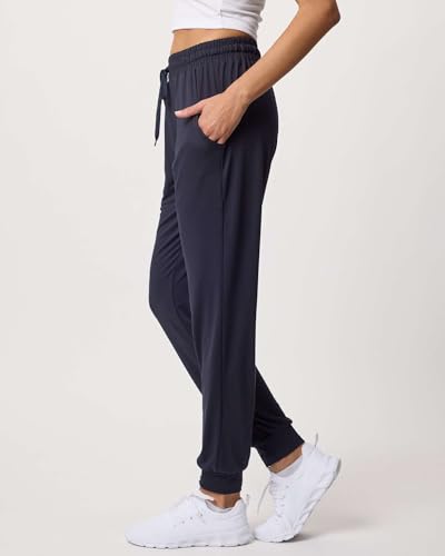 Image of 3 Pack Women's Joggers Sweatpants Lounge Pants Yoga Workout Pajama Pockets