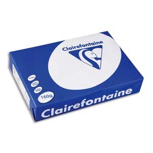 Papier CLAIREFONTAINE CLAIRALFA A4 160g blanc en lot de 4 ramettes de 250 feuilles
