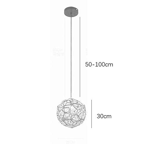 Sublimez un Éclairage Terne grâce à la Suspension Moderne Boule Métal Gravé - 7