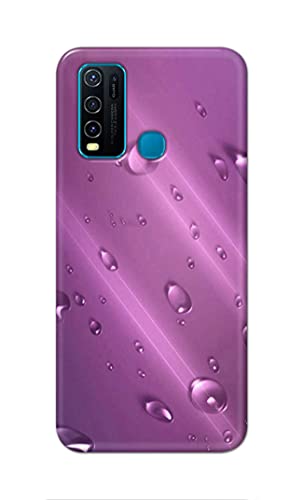 Image of PRINTFIDAA Water Bubbles in Lilac Background Printed Designer Hard Back Case Cover for Vivo Y30 / Vivo Y50 -(VD) MVN1005
