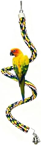 Safest Bird Perches for Cockatiels You Didn't Know You Needed 8 TogyGooty Bird Rope Perch & Birds Swing Set - Bird cage Accessories, Rope perches for Conures, Parrots,Cockatiel,Lovebird,Budgerigar,Parakeet perches for cage,Birds perches