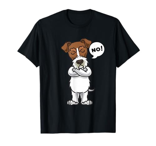 Fox terrier de pelo duro Perro Testarudo Camiseta Fox terrier de pelo duro Perro Testarudo Camiseta