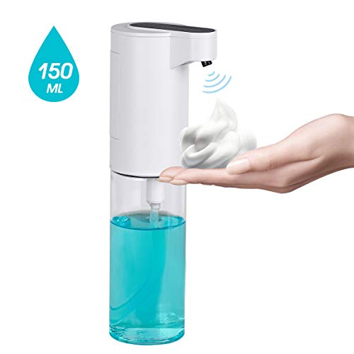 Automatic Soap Dispenser 150ml, Touchless Foaming Soap Dispenser Battery Operated Electric Auto Soap