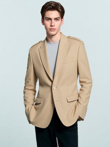 ORBITRAY Mens Blazer Sport Jacket Slim Fit Jackets for Men Formal Business Blazer Wedding Groom Prom Dinner Party OB024