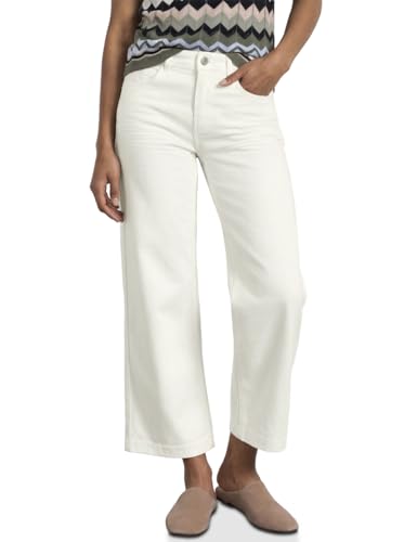 Street One Wide Leg Jeans Off White Washed 29