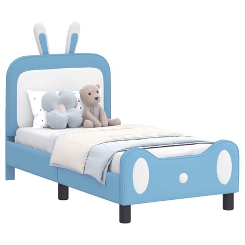 Genérico Estructura de Cama para niños pequeños con cabecera Azul,Mobiliario,Camas y Accesorios,Camas y somieres 42011085