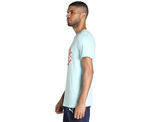 Image of Puma Solid Cotton Regular Fit Mens Casual T-Shirt