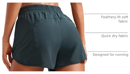 Image of CRZ YOGA Dolphin Athletic Shorts 3 inch