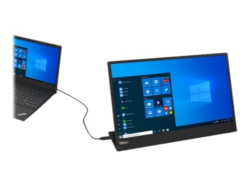 Image of Lenovo ThinkVision M15 15 inch FHD Mobile Monitor, Black