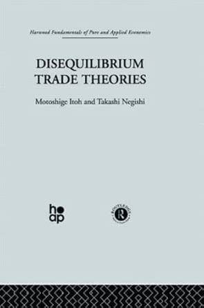 Disequilibrium Trade Theories Disequilibrium Trade Theories book cover
