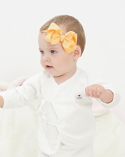 image for jollybows 40pcs 4inches Baby Girls Grosgrain Ribbon Hair Bows Headband