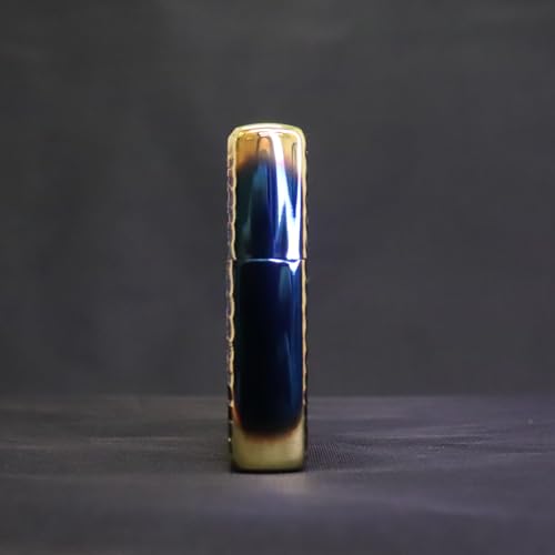 Encendedor Zippo diseño arabesco azul metálico miniatura 3