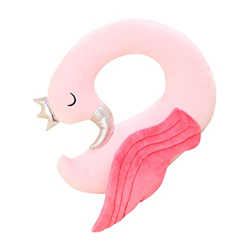 HEALEEP Flamingo Cartoon U Shaped Neck Pillow Soft Travel Neck Support for Airplane Office Train Sleeping Comfort Craftsmanship