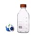 DONLAB MBQ-1002 Borosilicate Glass 100ml Round Media Storage Bottle With Screw 2-Hole Mobile Phase Cap GL45
