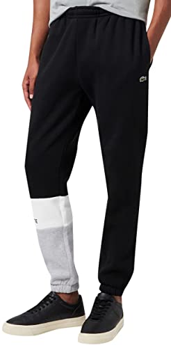Lacoste Herren Xh3382 Trainingsanzug, Schwarz/Weiß/silberfarben, 58