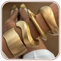 <h3>Sculptural Cuff Bracelet Set</h3>