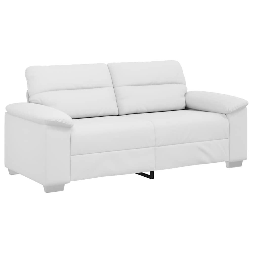 vidaXL 2-Sitzer-Sofa Weiß 140 cm Kunstleder Weiß