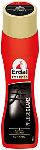 Erdal 1 x 75 ml Black Shoe Polish for Instant Shine with Almond O...