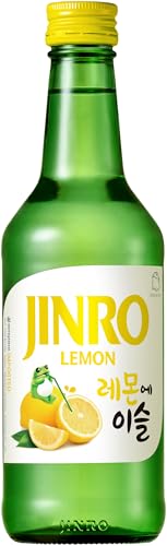 JINRO Soju Flavoured Jinro Lemon Koreanisches alkoholisches Getränk mit Zitronengeschmack 13% vol 1 x 350ml