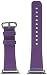 J&D Tech Modern Series Leather Strap Replacement Wrist Band with Metal Clasp Adapter for Apple Watch Series 1 and Series 2 - 38mm, Purple