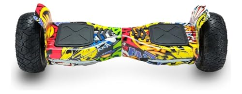 Hoverboard Skate Elétrico 8.5' Original Led Bluetooth Offroad Hip Hop Brinovar