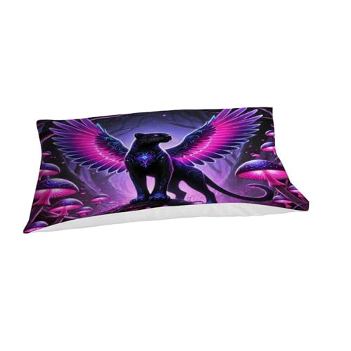 Housse de couette panthère 135x200cm avec taie d'oreiller microfibre - 7