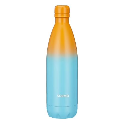 Amazon Brand - Solimo Stainless Steel Insulated Cola Dual Colour Bottle (1000ml) | Superior Durability | 100% Food-Safe | Leak Proof | BPA-Free Cap (O