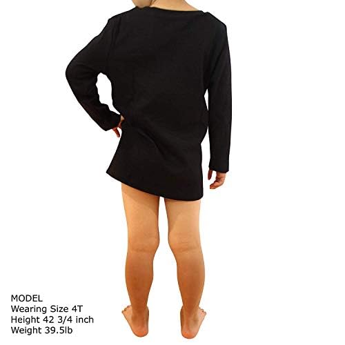 COUVER Soft Cotton Baby & Girls Crew Neck Solid/Stripe Long Sleeve Shirts4