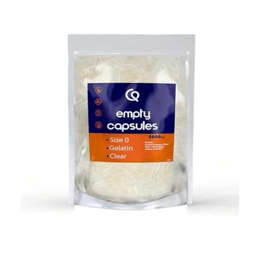 Clear Size 0 Food-Grade Gelatin Capsules