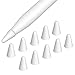 MoKo (10 PZS Funda de Punta Silicona Compatible con Apple Pencil 1ª Gen/ 2ª Generación, Antideslizante Cubiertas de Punta para Escritura Accesorios de Protección para iPad iPencil, Blanco