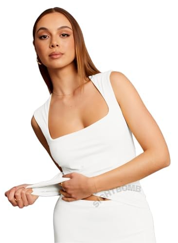 Image of SIGHTBOMB SKIMS V Strap Ultra Soft Feather Touch Micro Fiber Cuddle TEE Tops for Women TOP