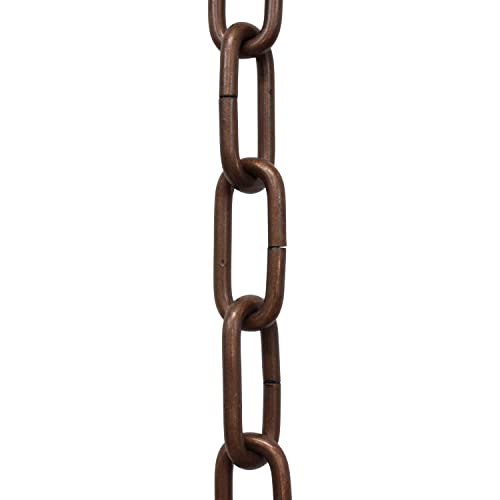 Image of RCH Hardware CH-ST59-U58-AC Steel Chandelier Chain 3 Gauge, Antique Copper (1 Foot)