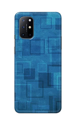 Image of Printed Hard Back Cover Case for OnePlus 8T | OnePlus 8T+ 5G Back Cover (Plain Azure Blue) -702
