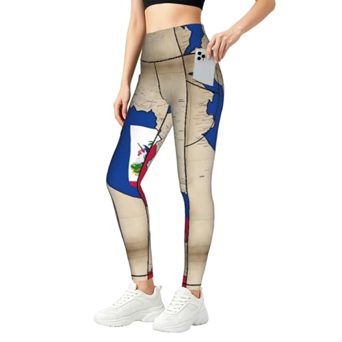 Pantalones de yoga para correr mallas de compresión Map03 Haití