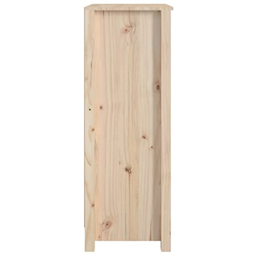 Elegante estantería de pino macizo con acabado pulido de alta calidad 8
