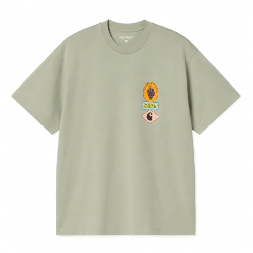 Carhartt WIP Men's Stacked Grapes T-Shirt Shady Green
