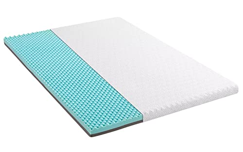 Matratzentopper 180x200cm AERO - Memory Foam 5cm Mit Atmungsaktivem Bezug