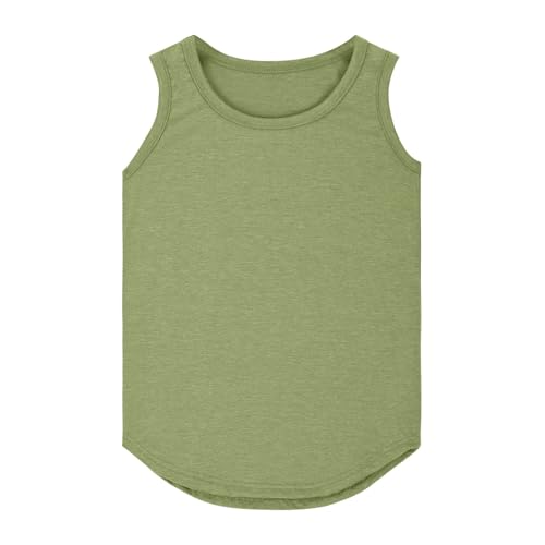 Girls Sleeveless Tank Top Solid Loose Crew Neck Summer Undershirts Blouse Teen Kids Soft Casual Sport Shirts Clothes2