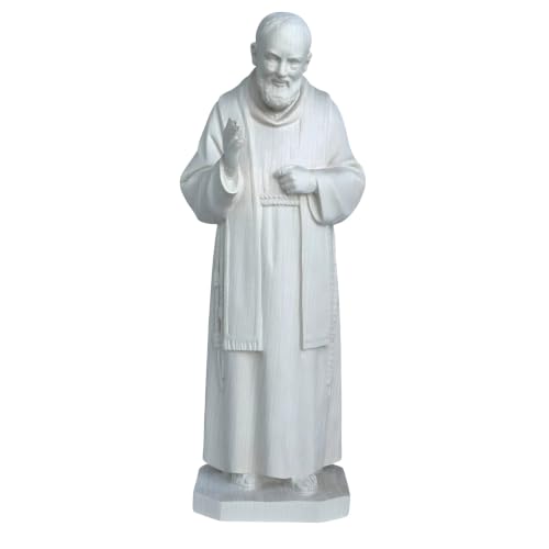 Saint Père Pio figurine de crèche en bois véritable à offrir