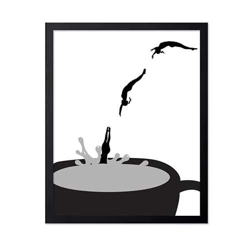 Poster Master Cafe Print - Dive into Coffee Poster -