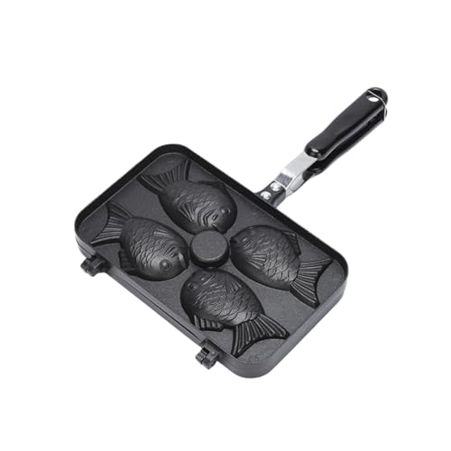 たい焼きメーカー たいやき器 たい焼き 型 たいやきメーカー 鯛焼きメーカー 鯛焼き器 鯛焼き型 たい焼きメーカー こびりつきにくい アルミニウム合金製 たい焼き器 家庭用 DIY ダブル魚ベーキングモールド 大きめ 直火対応 洗える 韓国魚形ワッフルパン