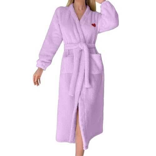 MJGkhiy Vestaglia Lunga Pile Donna Calda Invernale Felpato...