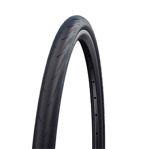 Schwalbe Unisex's SPICER Plus Cycle Tyre, Black-Reflex, 28x1.35