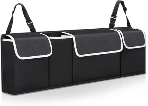 Organizador de maletero para Toyota 4Runner 2010-2024 en tela Oxford bolsa plegable negra 2