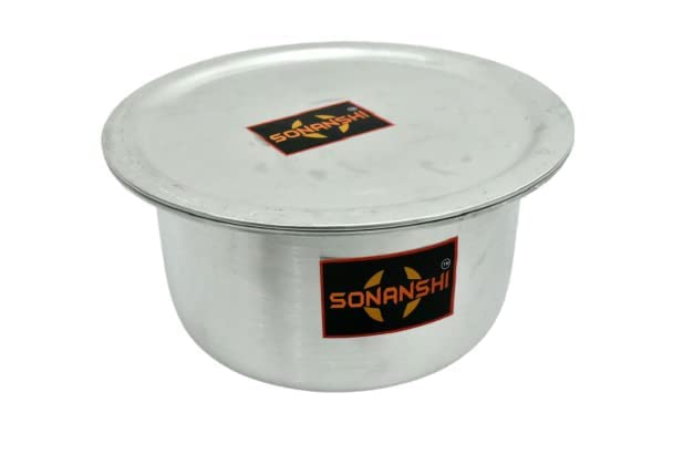 Sonanshi Aluminium Bhagona/Patila/Tapeli with LID (16 Litre)