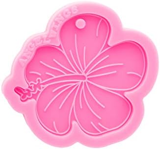 Super Shiny Cherry Flower Blossoms Style Silicone Resin Molds Epoxy Molds for DIY Keychain Necklace Jewellery Making Craft