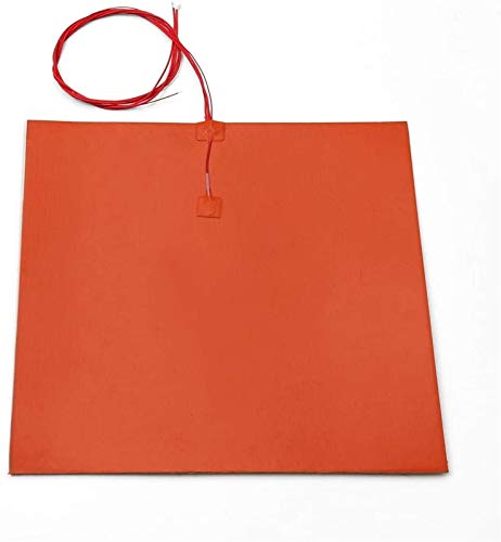 YJYGR 3D Printer Parts 240V 1400w 400 400mm Silicone Heater Bed Pad for 3D Printer Without Hole Accessories