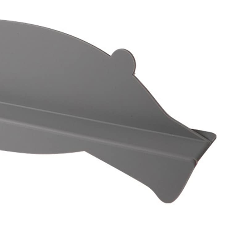Silicone Sink Splash Guard, Kitchen Water Splash Guard Dish Washing Baffle Board Non Slip Suction Cup Sink Anti Splash Proof Retaining Plate for Kitchen and Bathroom(Drak Gray)