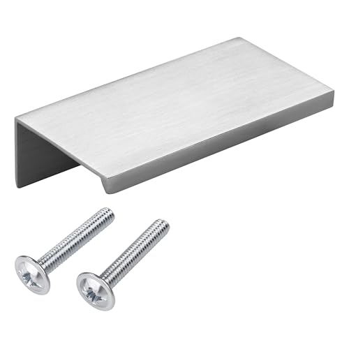Lot de 10 poignées de profil de meuble en aluminium SEARL 70 mm Aspect Acier Inox Poignée profilée Poignée de tiroir de SO-TECH®