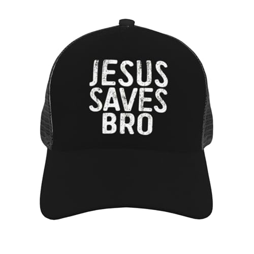 Jesus Saves Bro Unisex Mesh Baseball Caps - Classic Adjustable Hat3